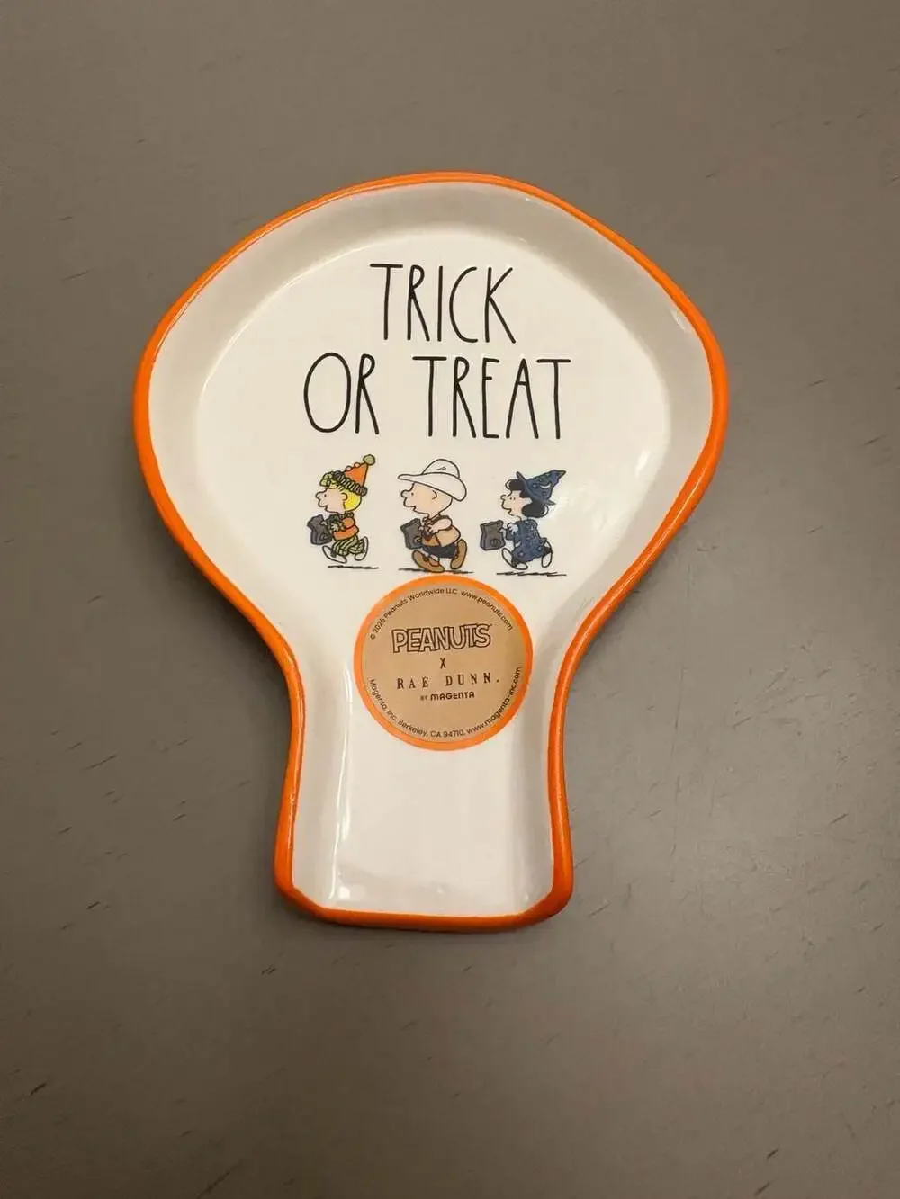 Rae Dunn x Peanuts Trick or Treat Halloween Spoon Rest